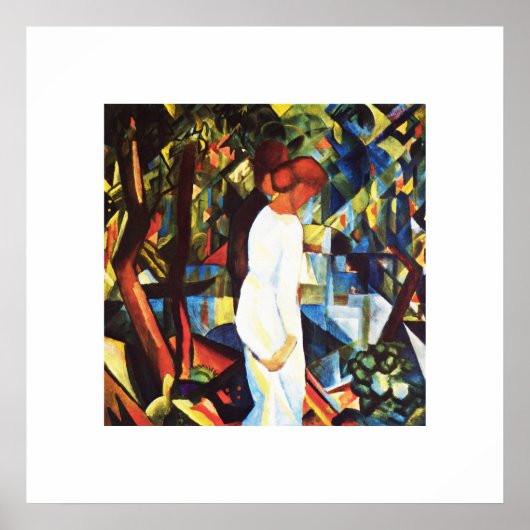 August Macke. Kunstprins "Couple in the Bossen" Poster (Voorkant)