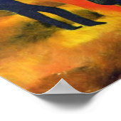 August Macke - Lady in een groene jas Poster (Hoek)