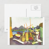 August Macke - Landscape met Hammamet 1914 Briefkaart (Voorkant / Achterkant)