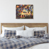 August Macke Landscape met Koeien en Camel Canvas Afdruk (Insitu (Slaapkamer))