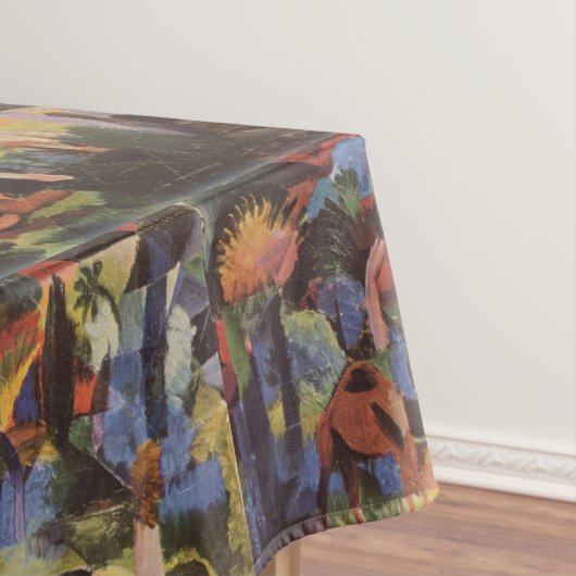 August Macke Landscape met Koeien en Camel Tafelkleed (Voorbeeld)