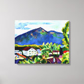 August Macke - Lente Landschap in Tegernsee Canvas Afdruk (Voorkant)