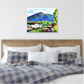 August Macke - Lente Landschap in Tegernsee Canvas Afdruk (Insitu (Slaapkamer))