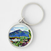 August Macke - Lente Landschap in Tegernsee Sleutelhanger (Voorkant)