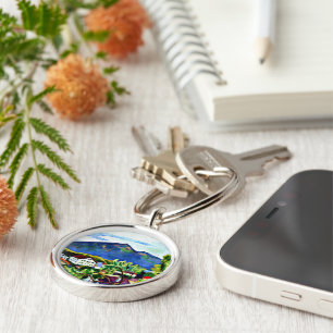 August Macke - Lente Landschap in Tegernsee Sleutelhanger