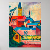 August Macke - Marienkirche, fijne kunst, Poster (Voorkant)