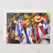 August Macke, Meisje in het groen, Kaart (Voorkant)