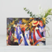 August Macke, Meisje in het groen, Kaart (Staand voorkant)