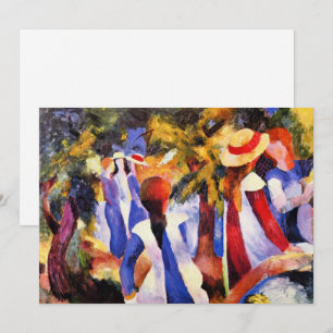 August Macke, Meisje in het groen, Kaart