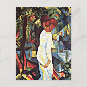 August Macke: Paar in het bos, Briefkaart