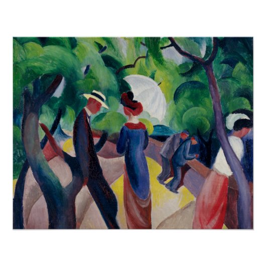 August Macke Promenade Poster (Voorkant)