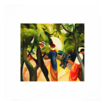 August Macke. "Promenade" - Poster voor fijne kuns