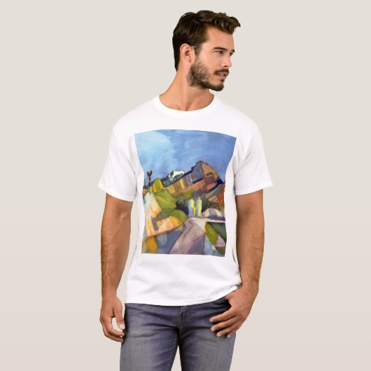 August Macke - Rocky Landscape T-shirt (Voorkant volledig)