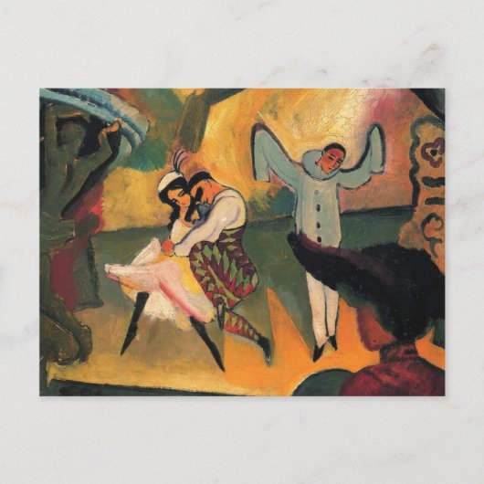 August Macke - Russische ballet Briefkaart (Voorkant)
