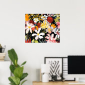 August Macke schilderij, Bloementapijt Poster (Thuiskantoor)