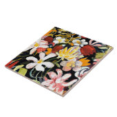 August Macke-schilderij, Bloementapijt Tegeltje (Zijkant)