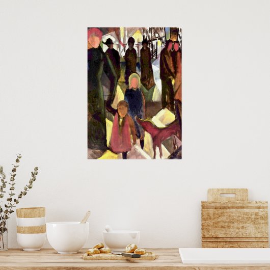 August Macke schilderij, Farewell Poster (Keuken)