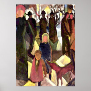 August Macke schilderij, Farewell Poster