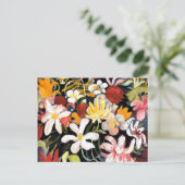 August Macke schilderij, tapijt van bloemen Briefkaart (Staand voorkant)