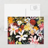 August Macke schilderij, tapijt van bloemen Briefkaart (Voorkant / Achterkant)