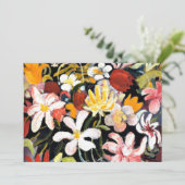 August Macke schilderij, tapijt van bloemen Kaart (Staand voorkant)