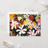 August Macke schilderij, tapijt van bloemen Kaart (Voorkant / Achterkant in situ)