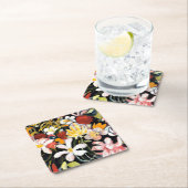 August Macke schilderij, tapijt van bloemen, Kartonnen Onderzetters (Insitu)