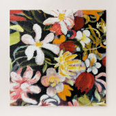 August Macke schilderij, tapijt van bloemen Legpuzzel (Horizontaal)