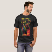 August Macke - Sonniger Weg - 1913 - Sunny Way Oil T-shirt (Voorkant volledig)