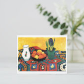 August Macke - Stilleben: Hyazinthenteppich 1910 Briefkaart (Staand voorkant)