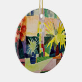 August Macke: Tuinmeer op Thun Keramisch Ornament (Rechts)