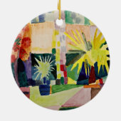 August Macke: Tuinmeer op Thun Keramisch Ornament (Achterkant)