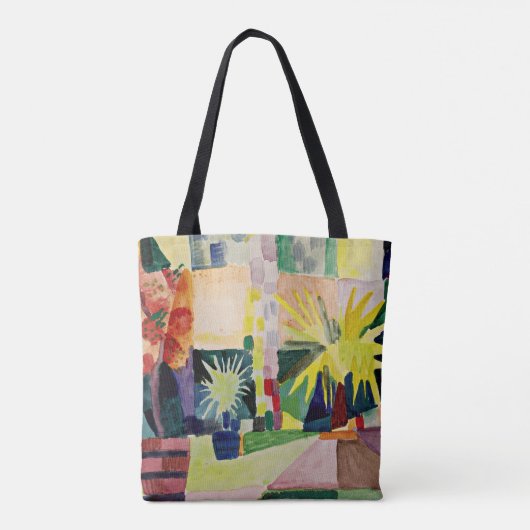 August Macke: Tuinmeer op Thun Tote Bag (Achterkant)