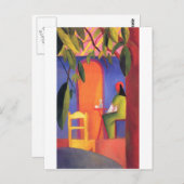 August Macke - Turks Cafe 1914 Türkisches Café Briefkaart (Voorkant / Achterkant)