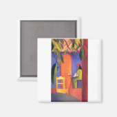 August Macke - Turks Café 1914 Türkisches Café Magneet (Voorkant / Achterkant)