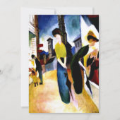 August Macke - Twee vrouwen voor een hoedenwinkel Kaart (Voorkant)