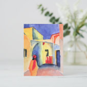 August Macke - Uitzicht in een Lane Briefkaart (Staand voorkant)