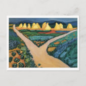 August Macke - Vegetable Fields 1911 Oil on Canvas Briefkaart (Voorkant)