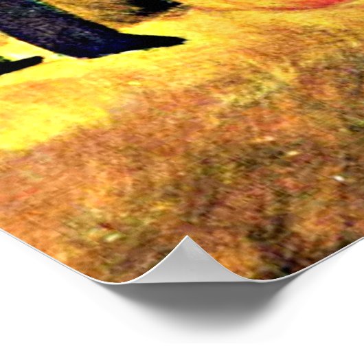 August Macke - Vrouw in een Groen Poster (Hoek)