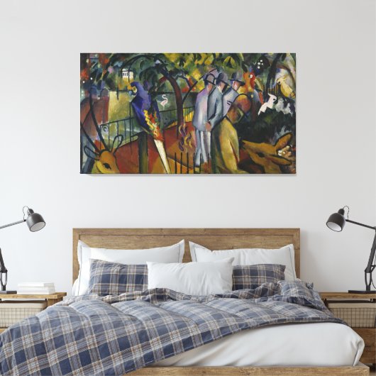 August Macke | Zoological Garden I Canvas Afdruk (Insitu (Slaapkamer))