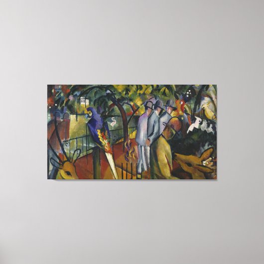 August Macke | Zoological Garden I Canvas Afdruk (Voorkant)