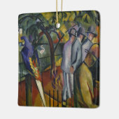 August Macke | Zoologische tuin I Keramisch Ornament (Links)