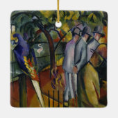 August Macke | Zoologische tuin I Keramisch Ornament (Achterkant)