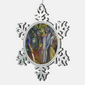 August Macke | Zoologische tuin I Tin Sneeuwvlok Ornament (Rechts)