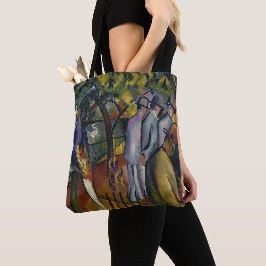 August Macke | Zoologische tuin I Tote Bag (Dichtbij)