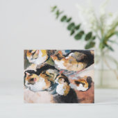 August Macke's Katzenstudien (Studie van een kat) Briefkaart (Staand voorkant)