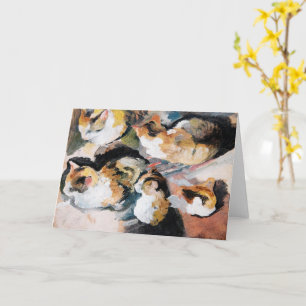 August Macke's Katzenstudien (Studie van een kat) Kaart