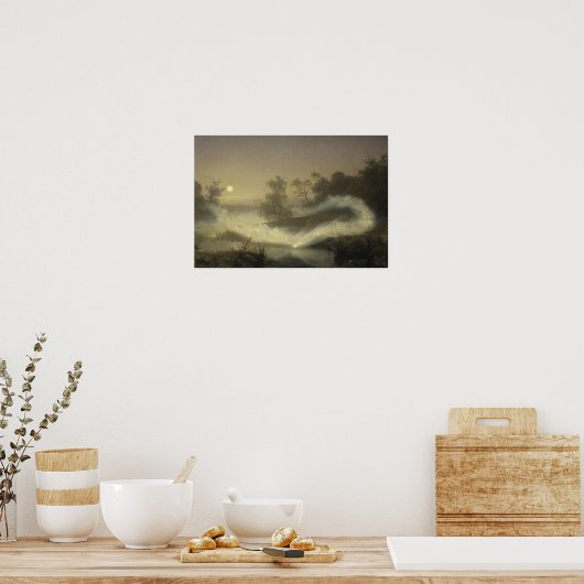 August Malmstrom - Dansende Fairies Poster (Keuken)