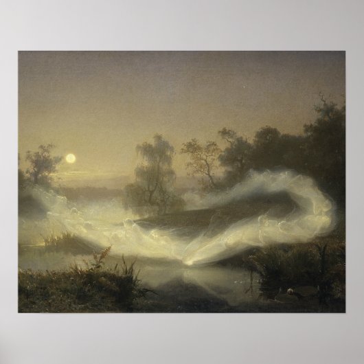 August Malmstrom - Dansende Fairies Poster (Voorkant)