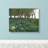 August Malmstrom - Kinderen die in de tuin spelen Canvas Afdruk (Insitu (Houten vloer))